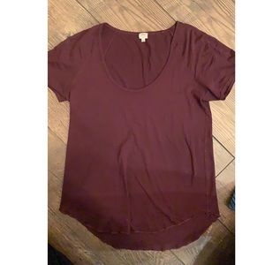 Aritzia Wilfred Swoop Neck T-shirt
